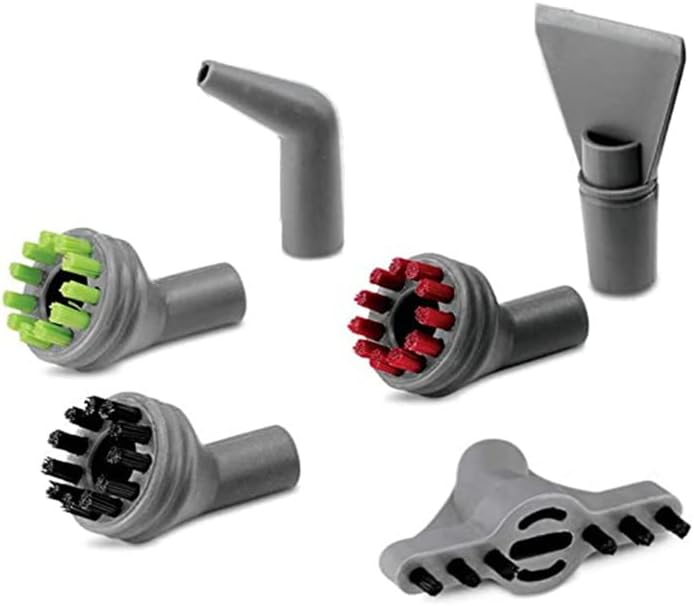 6 Pack for Bissell SteamShot Hard Surface steam Cleaner 39N7A 39N7V 39N7H 2994B Replacement Parts (3 Hard Brushes + 1 Wall Crevice Brush + 2 Multi-Surface Tools)…