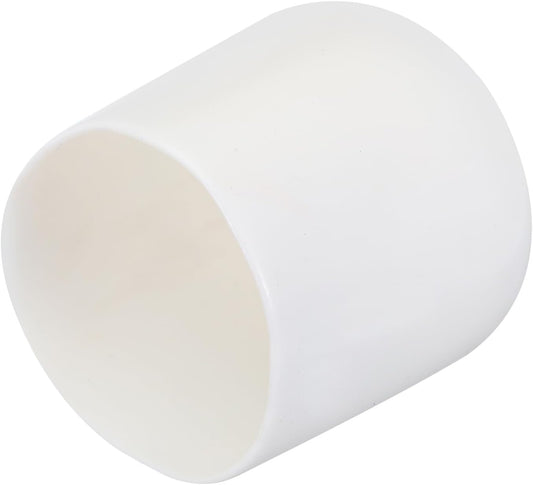 uxcell 20pcs Rubber End Caps 38mm ID Vinyl Round Tube Bolt Cap Cover Screw Thread Protectors White