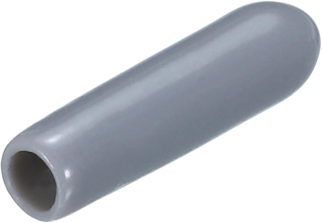 uxcell 20pcs Rubber End Caps 3mm(1/8") ID Vinyl PVC Round Tube Bolt Cap Cover Screw Thread Protectors Grey