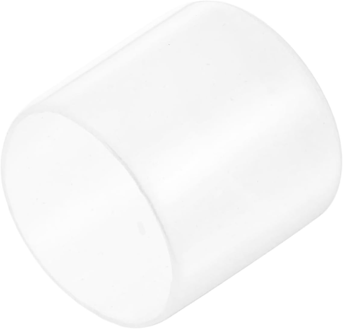 uxcell 20pcs Rubber End Caps 33mm ID Vinyl Round Tube Bolt Cap Cover Thread Protectors Clear