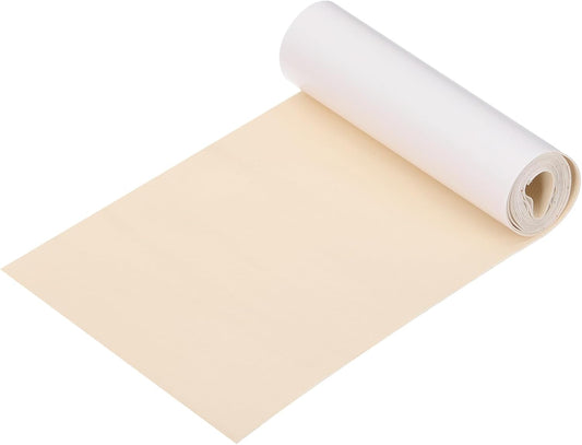 PATIKIL Leather Patches Tape for Furniture, 6.3 x 61 Inch Self Adhesive Vinyl Leather Repair Kit Cover Sheet for Couch, Sofa, Car Seats, Office Chair, Rice White