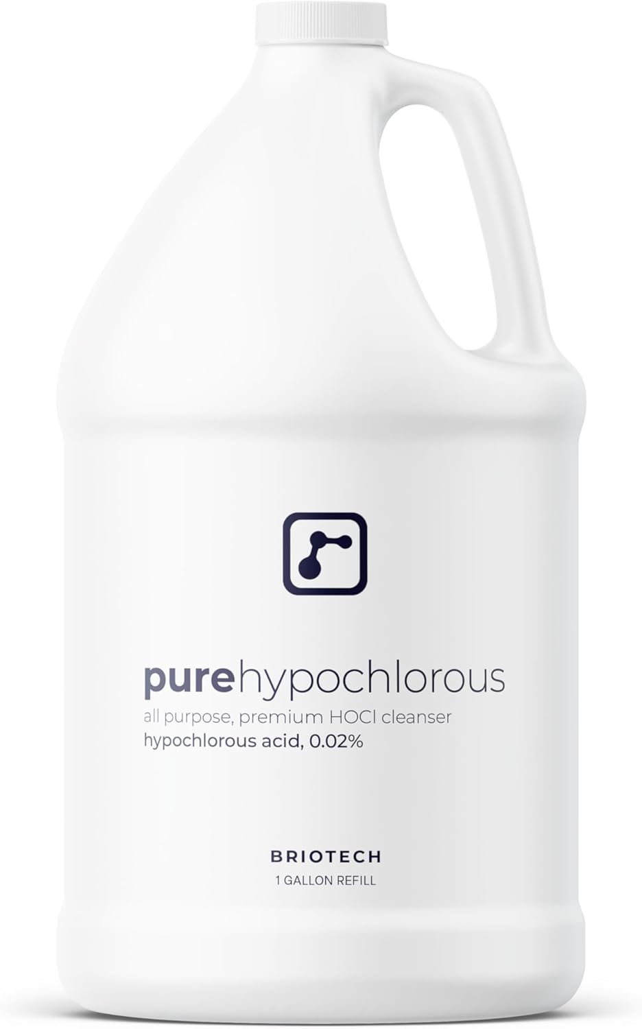 BRIOTECH Pure Hypochlorous Acid Cleanser, Original Premium HOCl Topical Solution, Multi-Purpose Cleaner, Family Approved & Pet Friendly, 1 Gallon Refill