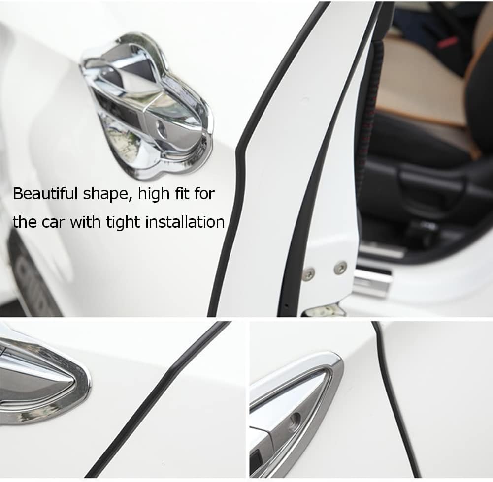 Rubber Edge Trim Black, U Channel Rubber Seal Strip with Self-Adhesive Tape, Metal Edge Protector Fit for 0.15", 10Ft (118in)