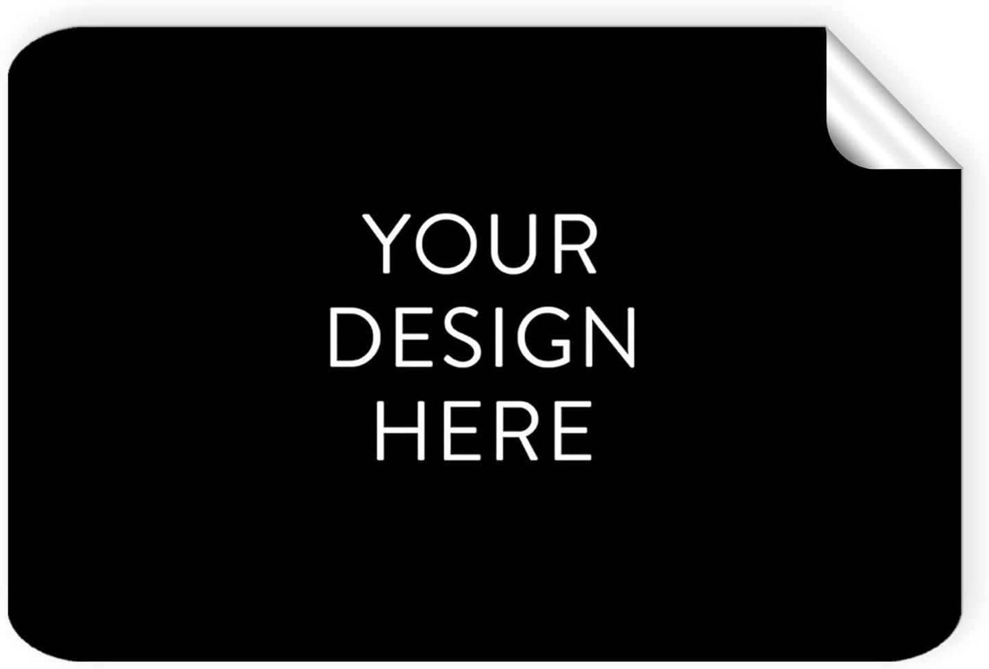 5-1000 Custom Vinyl Stickers - Upload Your own Image, Text, Design, Logo - Personalized Logo Labels for Handmade, Packaging, Bottle, Jars, Candle, Brand Stickers (Black, 3x2)