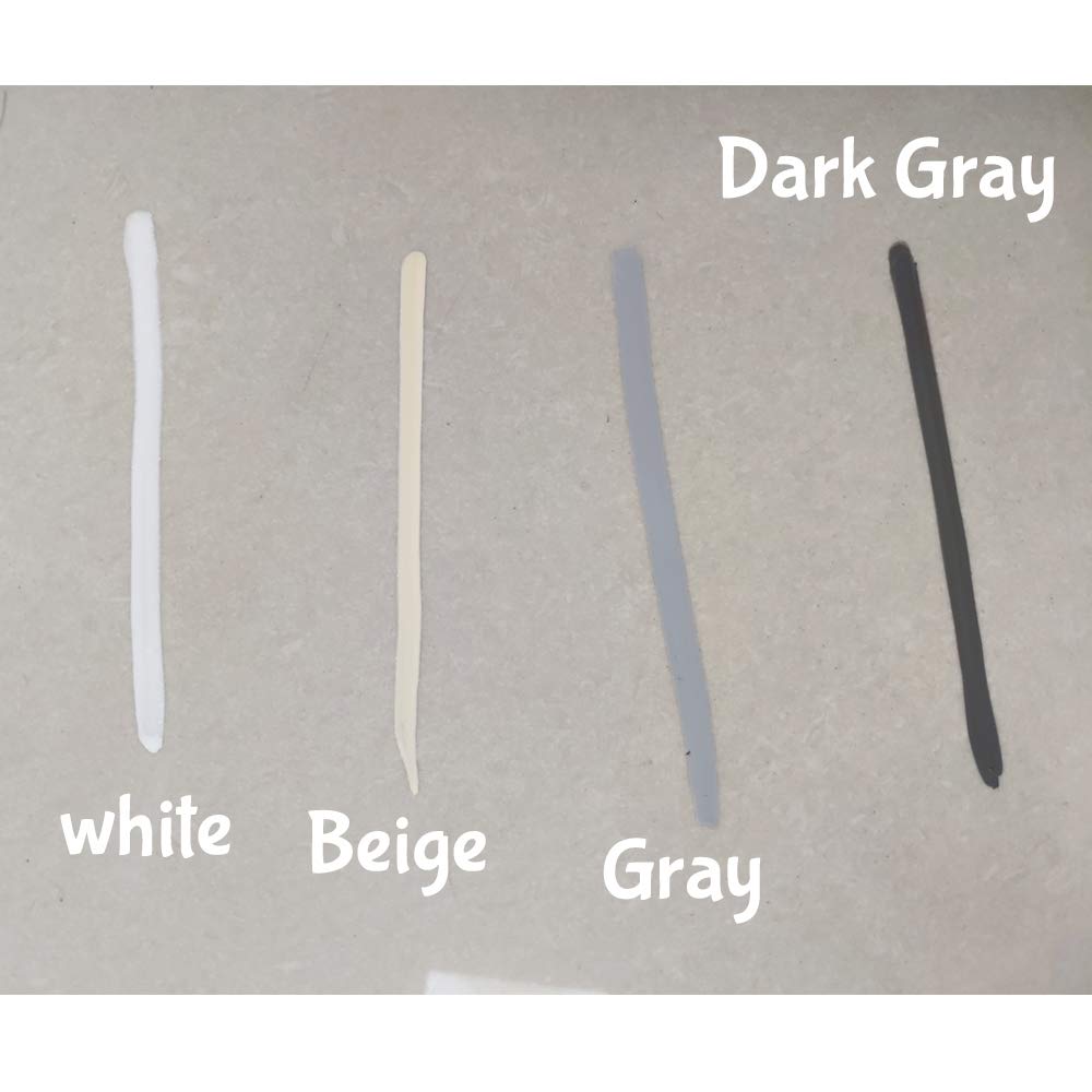 NADAMOO Grout Renew Pen Gray - 2 Large Size 20ml Tile Grout Paint Pen - Restore Grout Line - 2 Replacement Nibs and 1 Cleaning Brush