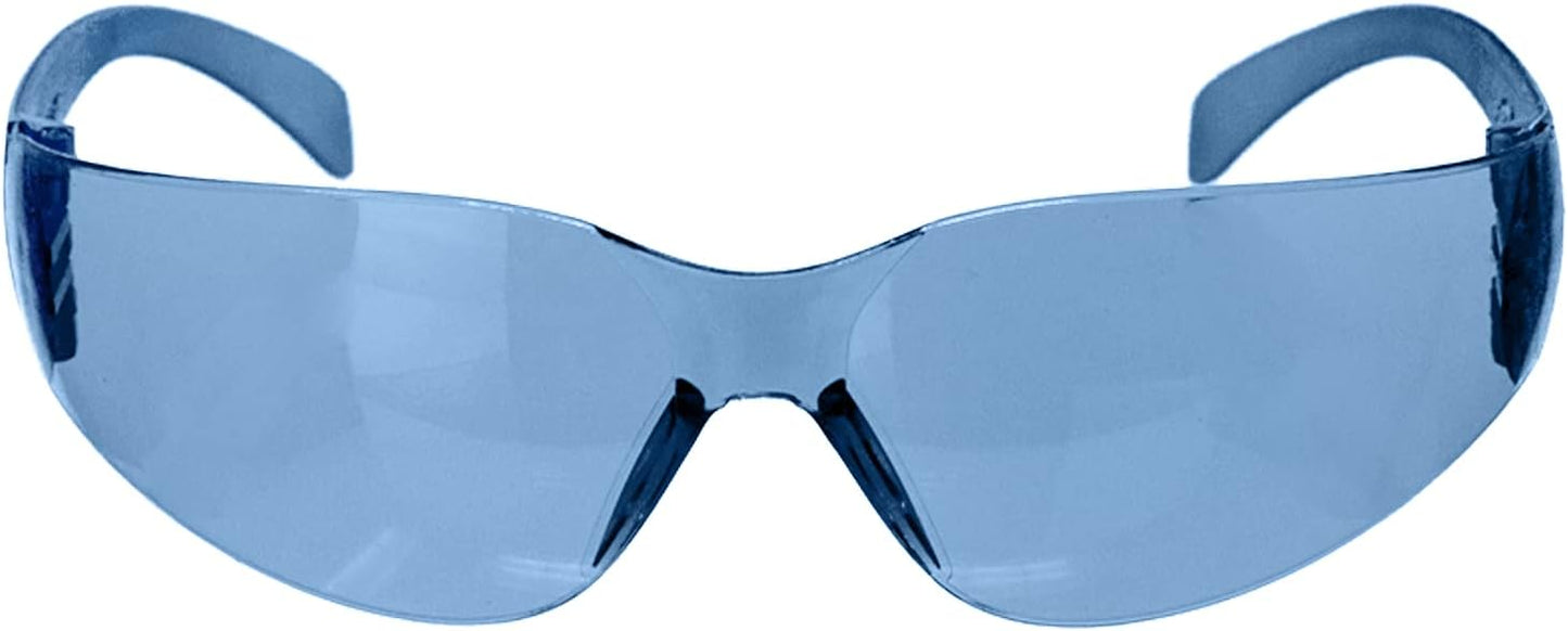 BISON LIFE Safety Glasses - Scratch Resistant Wrap Around Eyewear, Polycarbonate ANSI Z87.1 Impact Resistant Lens