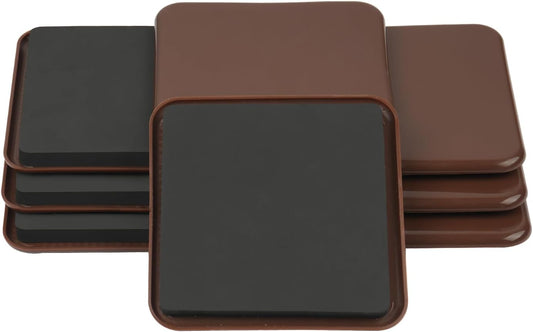 new space 8 Pack Furniture Sliders, 4.7 Inch Sliders for Furniture on Carpet for Sliding Heavy Furniture, Furniture Sliders for Carpeted Floors - Safeguard Carpeted Floors!
