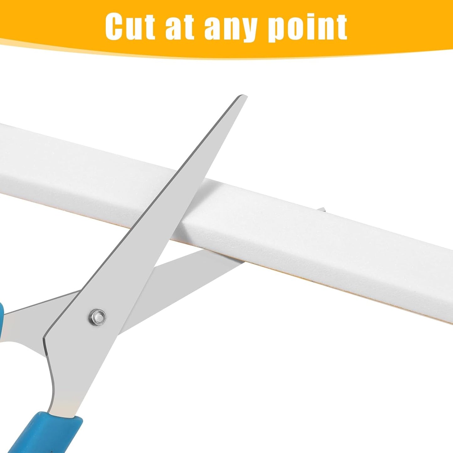 Weather Stripping Door Seal Strip (3/5 Inch X 1/2 Inch X 10Feet), Strong Adhesive, Lightproof, Soundproof, Weatherproof Foam Tape Insulation for Sliding Door, Front Door Frame, Windows- White