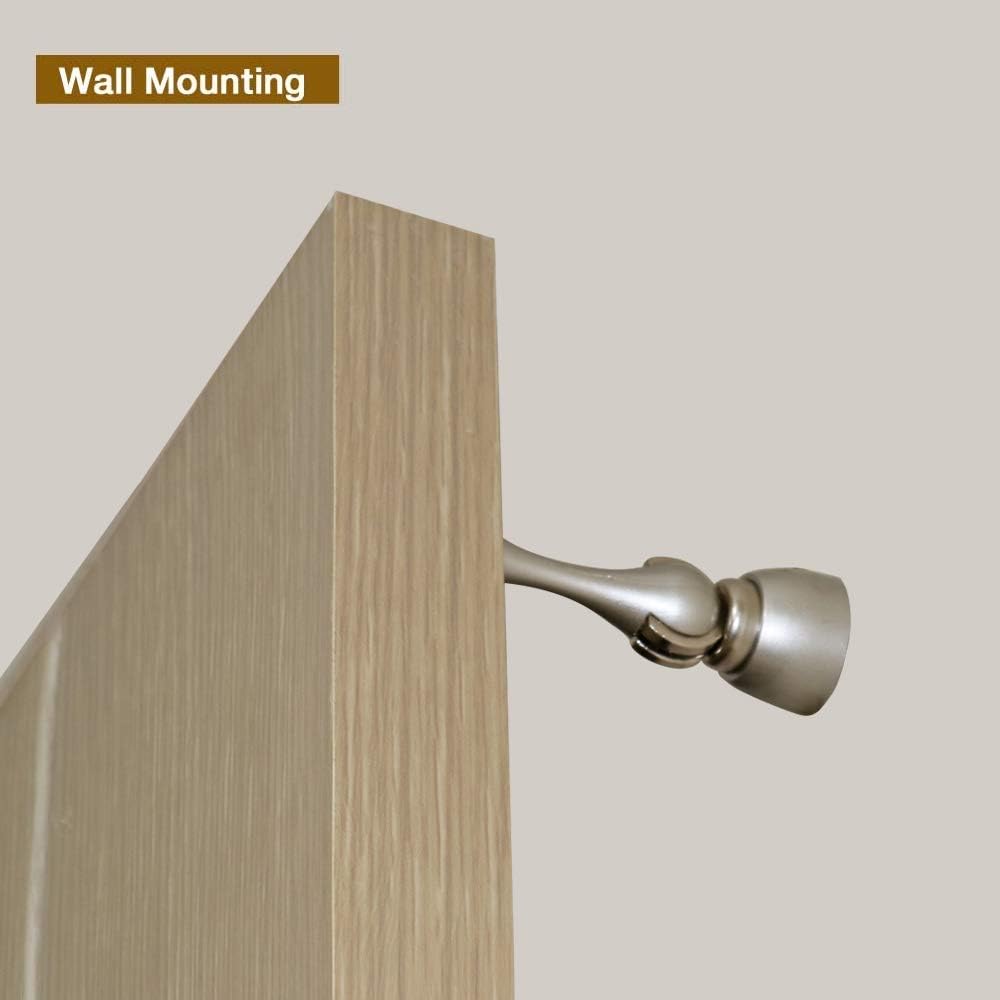 Magnetic Door Stop, Stainless Steel, Magnetic Door Catch, Door Holder, Door Stops, Wall Mounted, Floor Mounted, Door Banging Prevention (Large x 2pack, Brown)