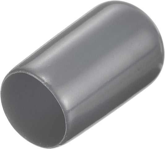 uxcell 20pcs Rubber End Caps 4.5mm ID Vinyl Round Tube Bolt Cap Cover Thread Protectors Dark Grey
