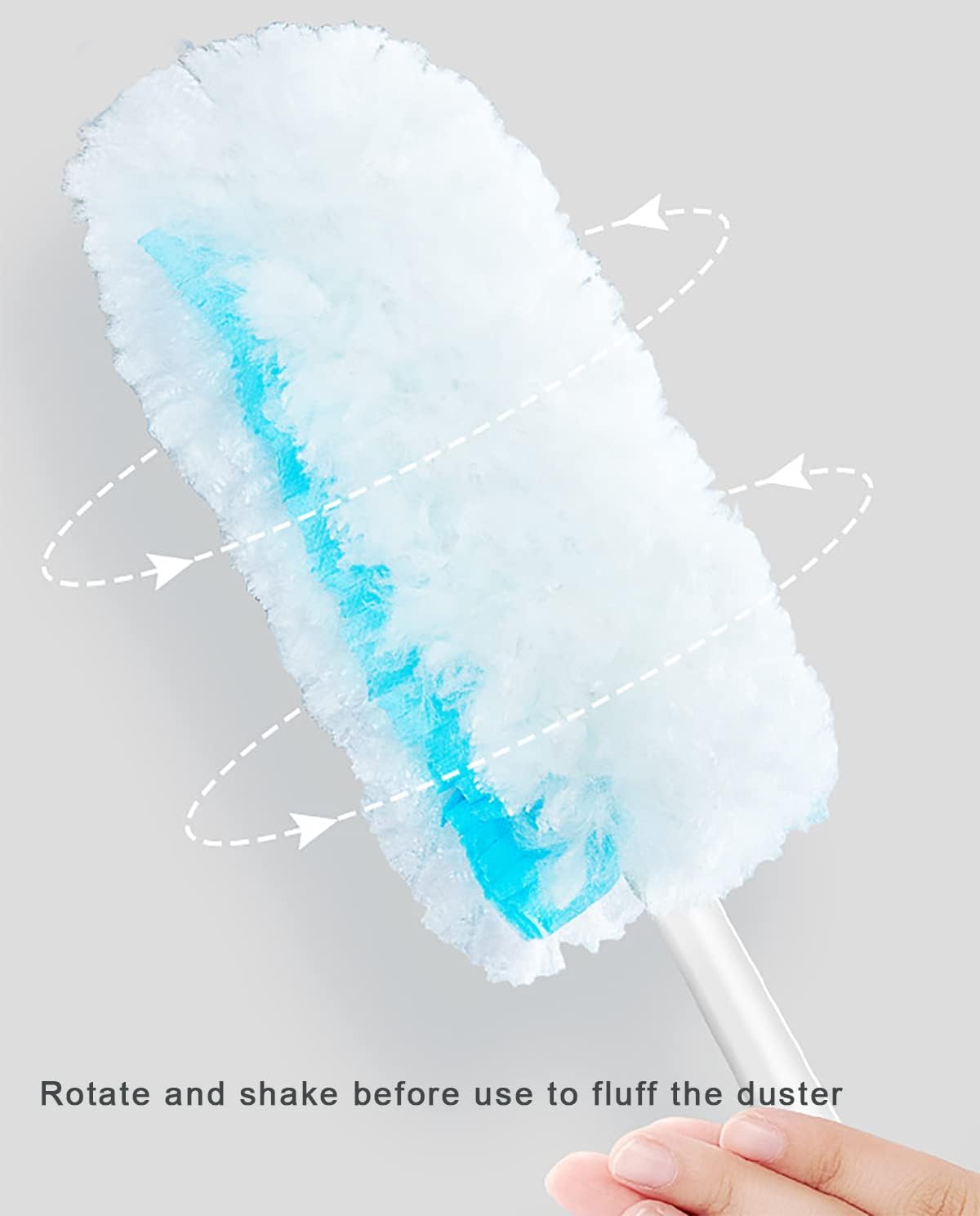 360 Degree Duster Refills White and Blue Replacement Heads 20 Counts