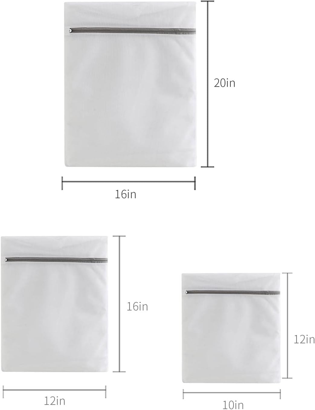 Lingerie Bags for Washing Delicates,Small Fine Mesh Laundry Bags,3Pcs(1 Large,1 Medium,1 Small)