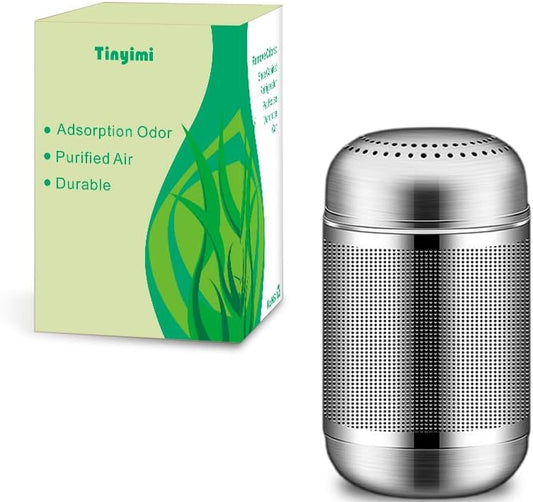 Refrigerator Deodorizer Refrigerator Odor Eliminator Fridge Deodorizer Compact Size Potable Deodorizer Odor Eliminator Lasts for 10 Years (Large, 1pc)