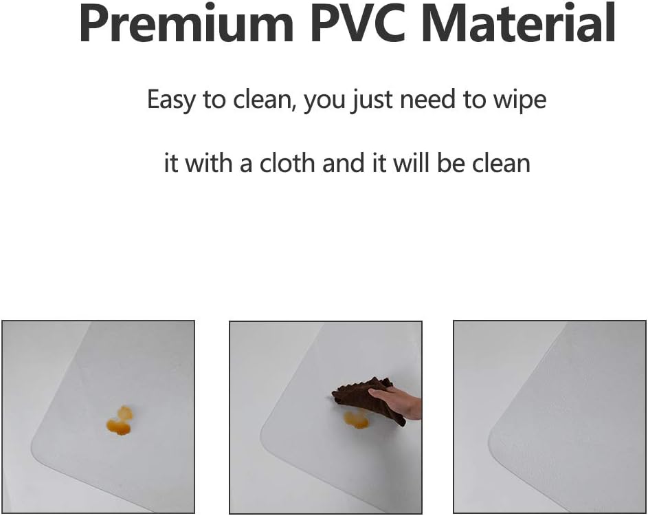 Chair Mat for Hardwood Floor, 53”x 45” Office Chair Mat, Floor Mat for Office Chair, Clear Desk Chair Floor Mat for Computer Desk