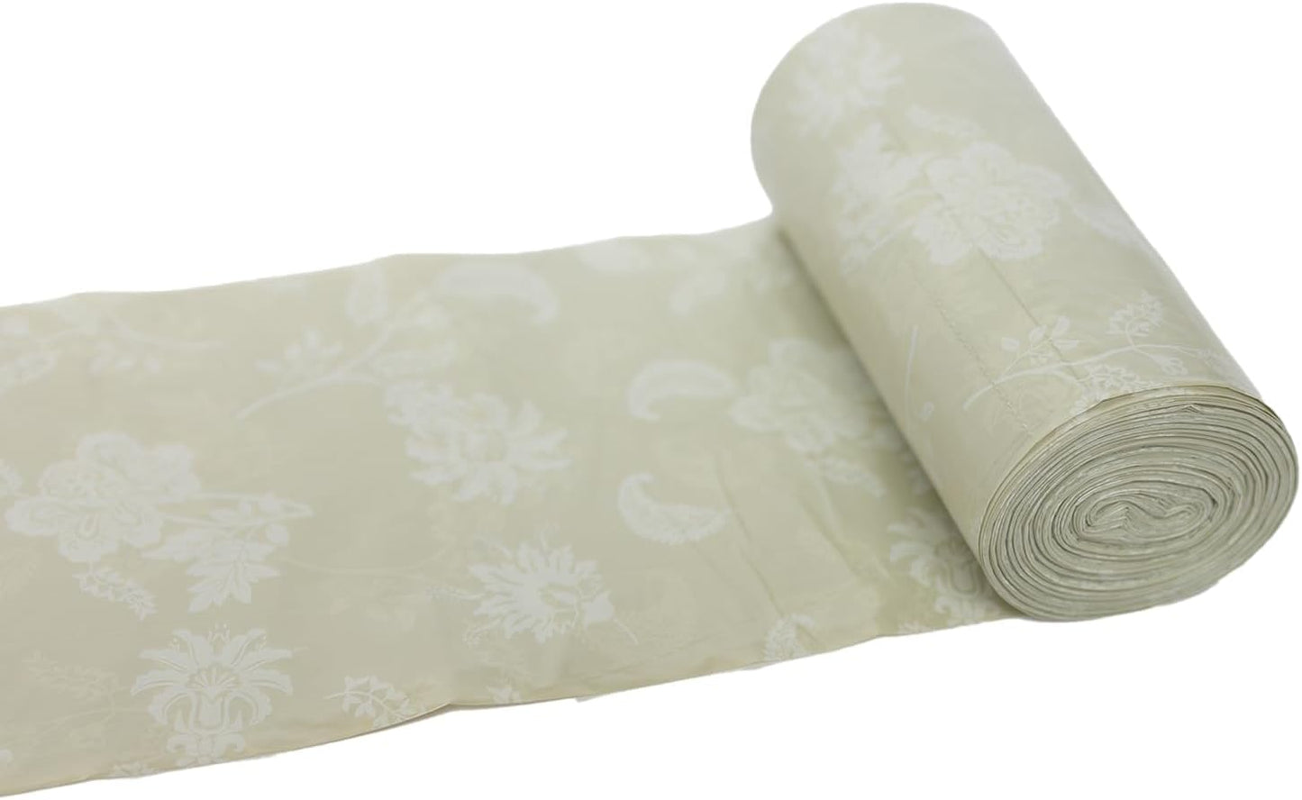 Happy Haven Bathroom Trash Bags for 2,3,4 Gallon Trash Can, Small Garbage Bags - Bedroom & Bathroom, Decorative Cute Wastebasket Liner - 50 Count (Beige Botanical)