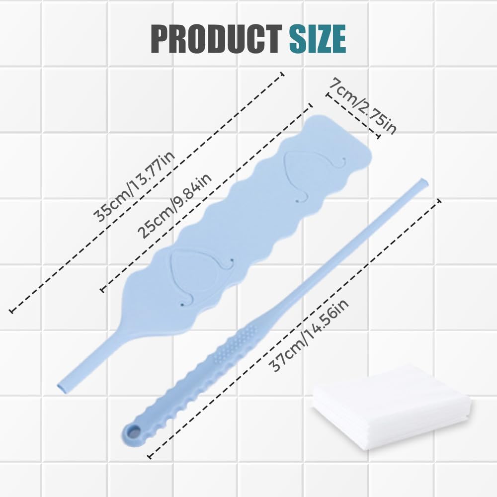 Retractable Gap Dust Cleaner, Bendable Microfiber Duster for Household Flat Duster for Under Appliances, Retractable Gap Dust Cleaning Artifact Extendable Dusters with Nonwoven Fabric (2, Blue)