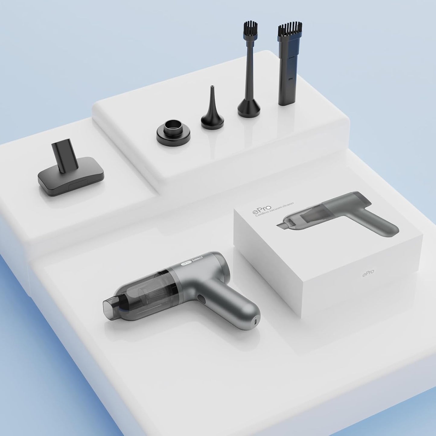 Car Vacuum,2 Suction Modes,Portable Mini Cordless Cleaner with 20000pa Suction Power,Type-C Charge,with Handheld Vacuum for Home,Car, Office Desk, Keyboards