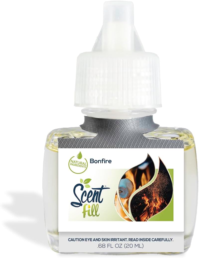 Scent Fill Bonfire Plug in Air Freshener Starter Kit, 2 Refills + Diffuser