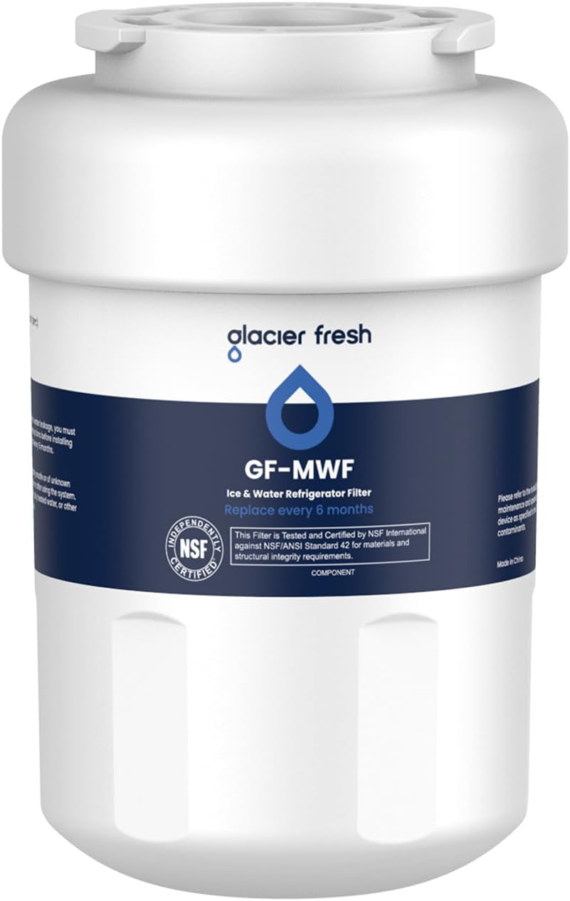GLACIER FRESH Replacement for MWF Refrigerator Water Filters, SmartWater MWFP, MWFA, GWF, HDX FMG-1, WFC1201, RWF1060, 197D6321P006, Kenmore 9991, 1 Pack