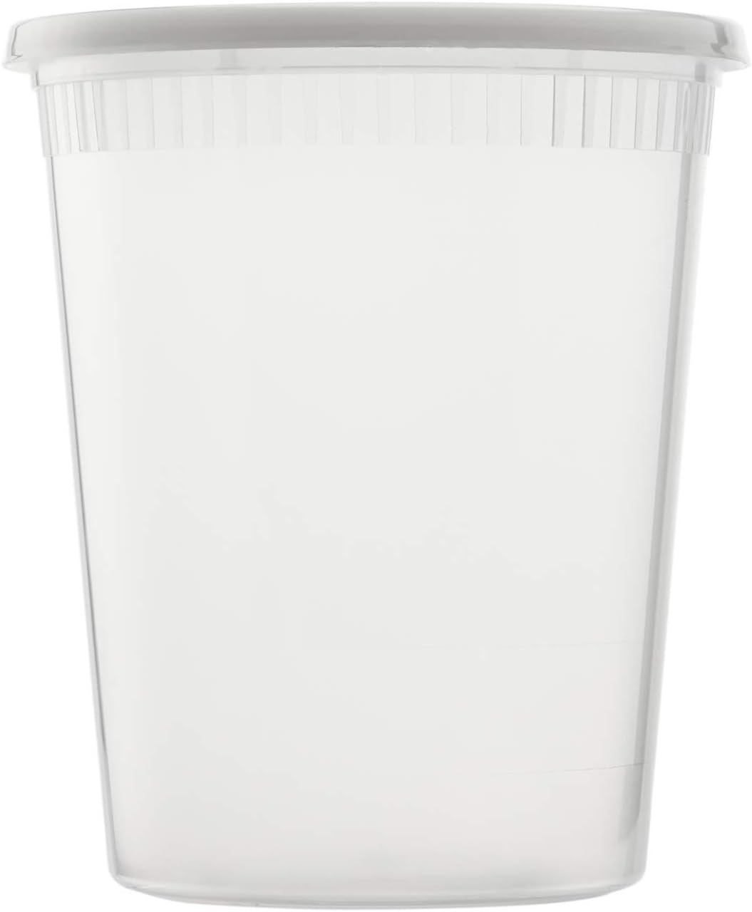 Karat [32oz - 240 ct] Clear PP Injection Molded Round Deli Containers with Lids (FP-IMDC32-PP)