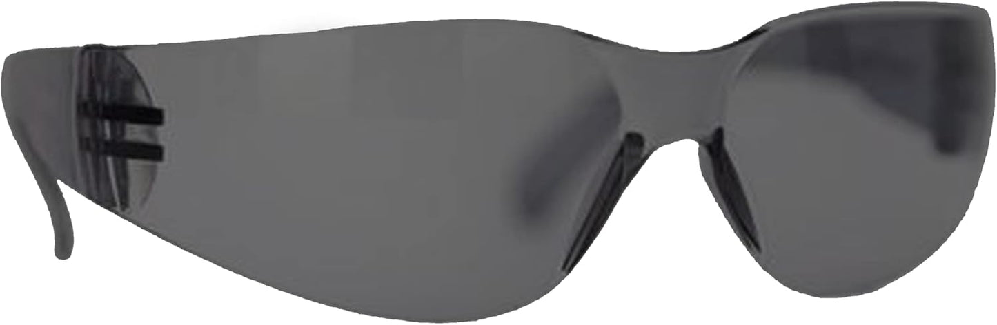 BISON LIFE Safety Glasses - Scratch Resistant Wrap Around Eyewear, Polycarbonate ANSI Z87.1 Impact Resistant Lens