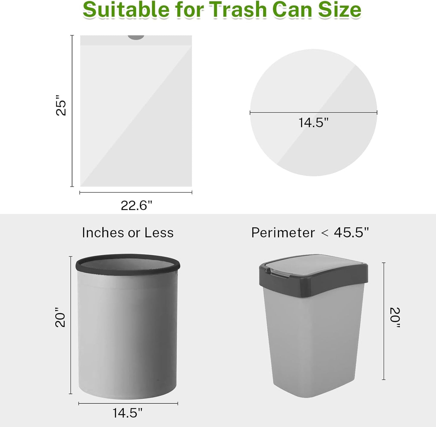 10 Gallon Trash Bags Drawstring, 1 Mil Thick White Garbage Bag for Office Kitchen, 75 Count