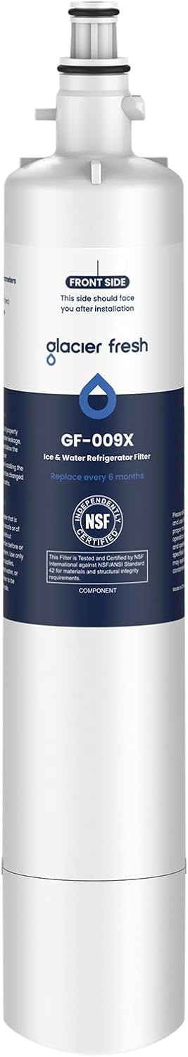 GLACIER FRESH Replacement for RPWFE, RPWF (Built-in CHIP) Refrigerator Water Filter, Compatible with GFE28GYNFS, GFE28GELDS, PFE28KELDS, PFE28KYNFS, GFD28GELDS, PWE23KELDS, PWE23KMKES, 1 Pack