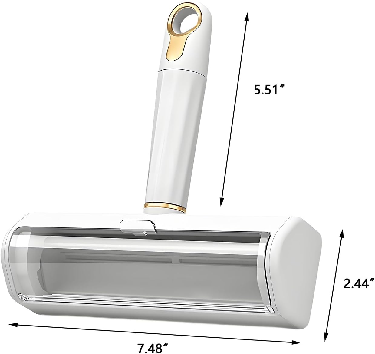 Pet Hair Remover Lint Roller - Washable Reusable, Static Adsorption for Cat Dog Hair Removal On Furniture, Sofas, Bedding, Carpets，Pet Hair Removal Tool，Dog Hair Remover，Lint Remover(White)