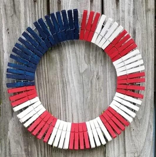 1.9 Inch Purple Wooden Clothes Pins with Strong Craft String for Pictures Papers Peg Photo Display Shirt Clips Pack 50