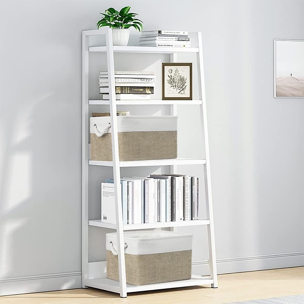 TheWarmHome Organization and Storage Basket for Organizing - X Large - 3 Pack 17.7L×13.8W×9.8H in Collapsible Storage Bin for Shelves, Fabric Basket for Gifts Organizer Toy Closet (White & Khaki)