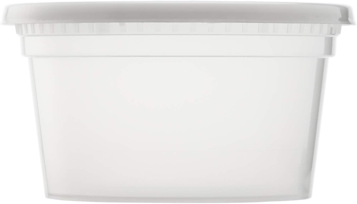 Karat [12oz - 240 ct] Clear PP Injection Molded Round Deli Containers with Lids (FP-IMDC12-PP)