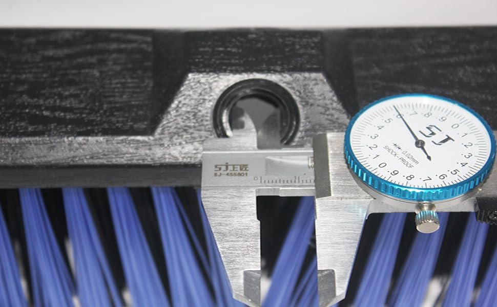 3PCS Push Broom Head Outdoor Large Stiff Bristle Broom Head - Excellent Cleaning Performance - Easy Installation Broom Head(Blue, 18 inches)