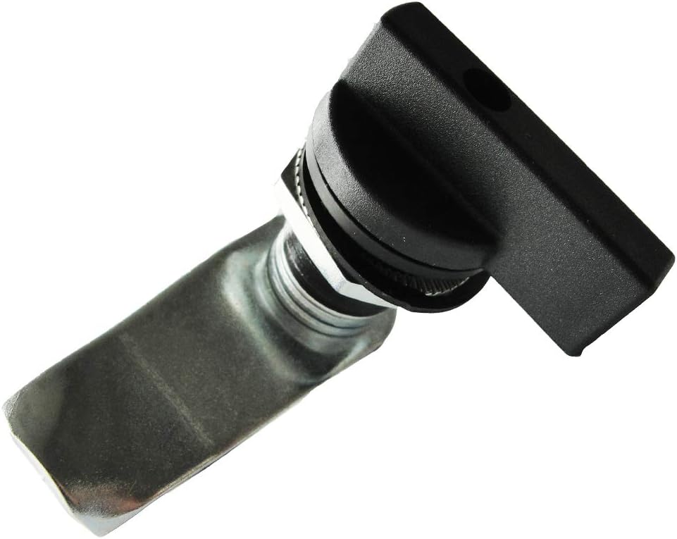WJSKDQ 2PCS Thumb Operated Offset Thumb Cam Lock Black Cam Lock