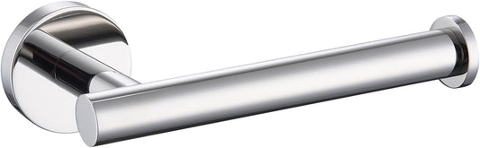TASTOS Polished Chrome Toilet Paper Holder SUS304 Stainless Steel, Modern Round Tissue Roll Holders Wall Mount, Toilet Paper Roll Dispenser Bathroom 5 inch TP Holder for Kitchen Washroom