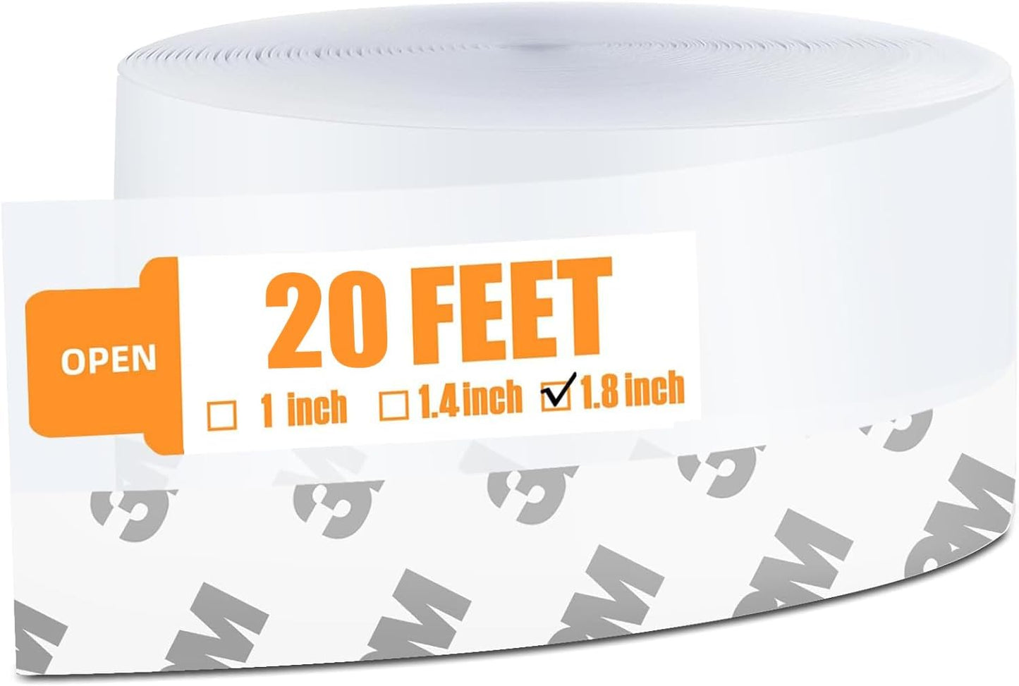 20 Ft Door Weather Stripping Door Seal Strip Tape, Silicone Door Draft Stopper,Self Adhesive Shower Door Bottom Seal, Door Insulation Strip for Door Frame Windows and Glass Gaps (Transparent, 45mm)