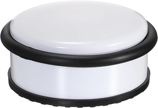 Sumnacon Heavy Duty Floor Door Stopper No Drill, Durability Stainless Steel Door Stops with Anti-Skid Rubber - Contemporary Decorative Safety Doorstop for Home Office Commercial Industrial,White