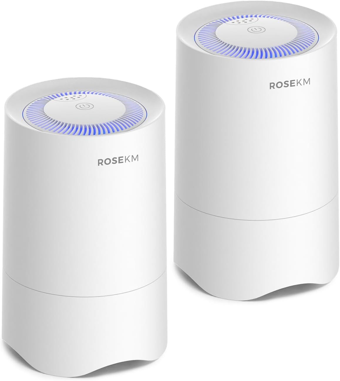 Small Air Purifier for Home Bedroom, Personal Desk Mini Air Purifier, Room Hepa Air Purifier Fresheners Cleaner for Dorm, Pets, Smoke, Desktop, Office (2 Pack)