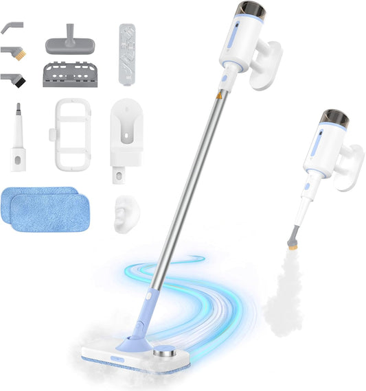 Steam Mop for Floor Cleaning, 7 in 1 Floor Steamer with Detachable Handheld Steam Cleaner Perfect for Hardwood Floors, Clothes, Windows, Tiles, Furniture, Carpet, Whole Home Use