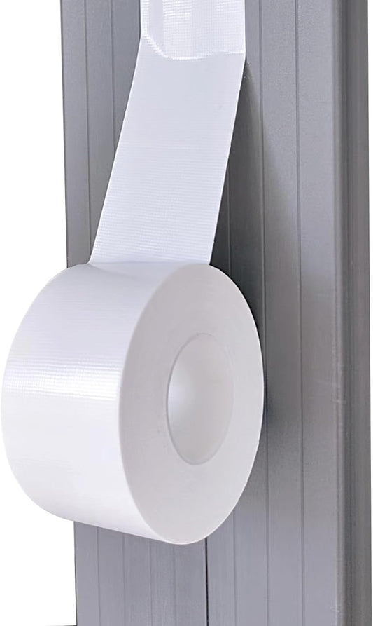 White Window Weather Sealing Tape 2Inch X 65Ft,Window AC Seal Air Conditioner Sealing Tape,Residue-Free for Keep Out Drafts Cold Air Rain Dust Smog