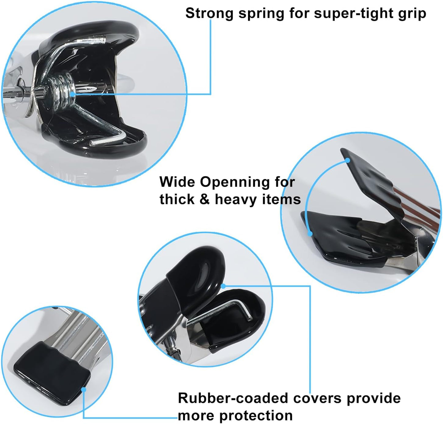 15/30/50Pcs Upgrade Double Head Clamp Dipped Clothespin for Laundry Hooks with Clips, Boot Holder, Hanging Clips, Portable Multifunctional Hangers Single Clip Space Saving for Jeans, Hats (50, Black)