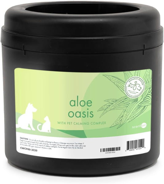 ScentAir Whisper Home Monthly Plug-in Refill, Fragrance Cartridge for Home and Office, Aloe Oasis Pet Calming