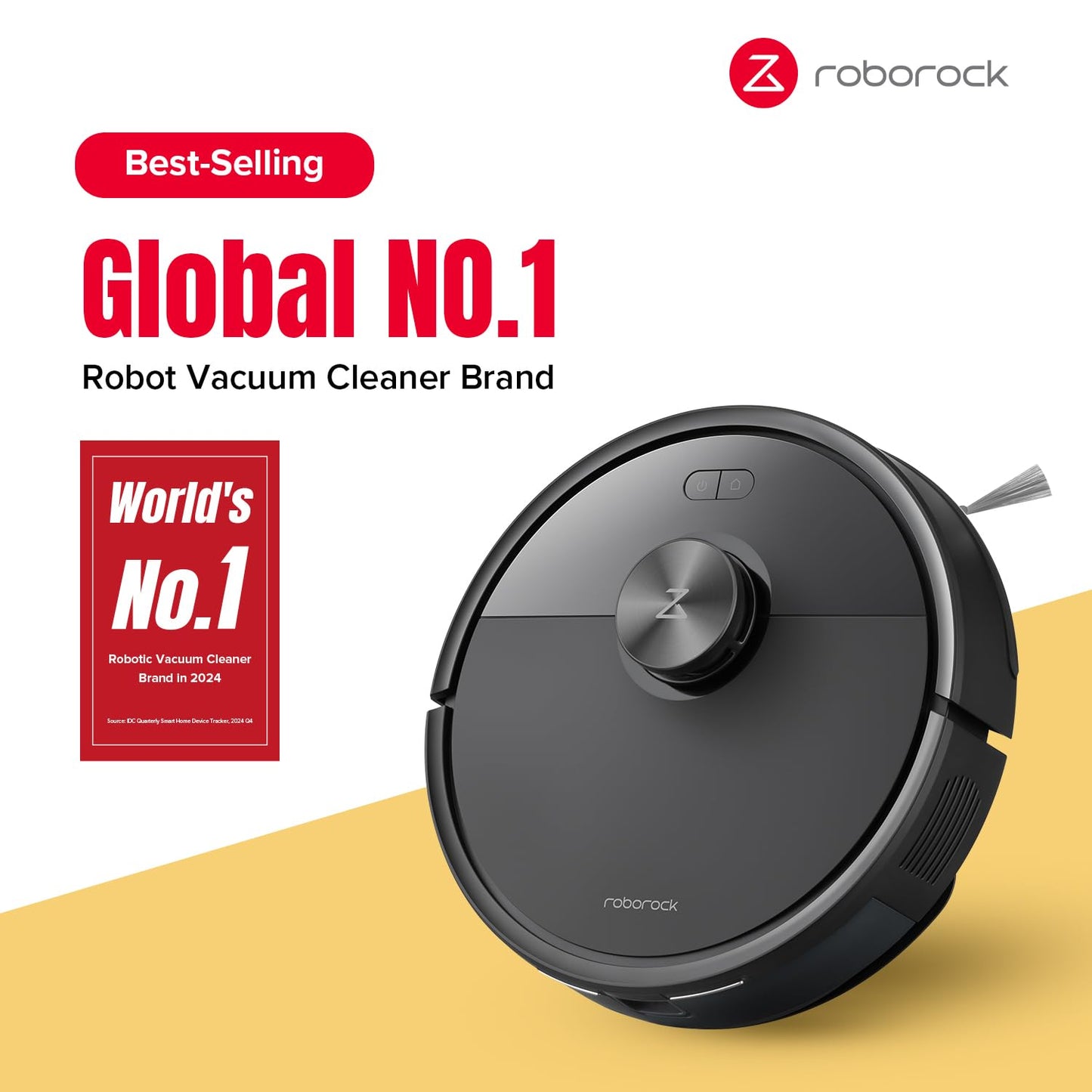 roborock Q7 M5 Robot Vacuum and Mop Combo, 10,000Pa HyperForce Suction, Robotic Vacuum Cleaner, Dual Anti-Tangle System, APP-Controlled Mopping, LiDAR Navigation, for Pet Hair and Carpet, Black