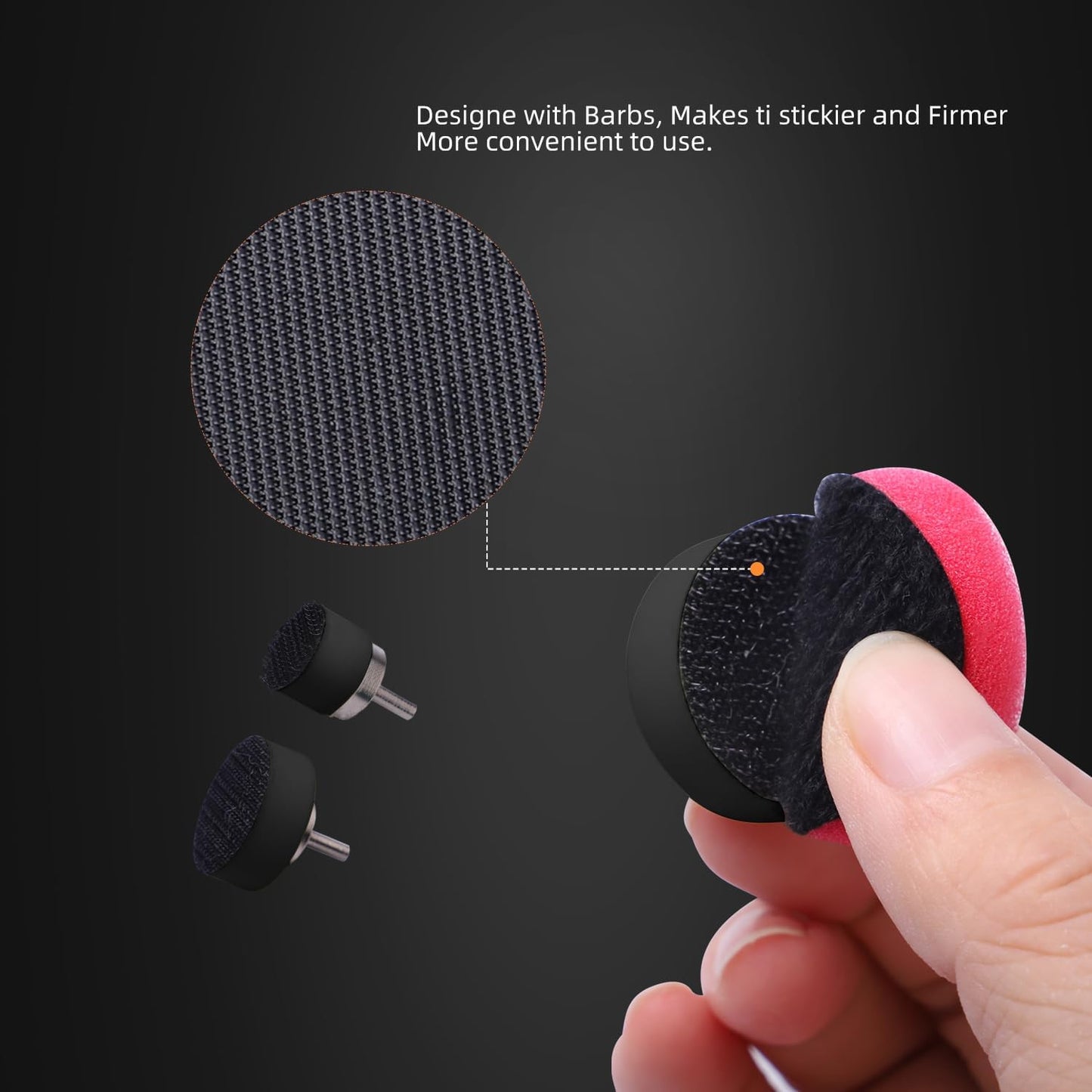 Mini Buffing Polishing Pads, 32Pcs Mini Detail Polisher Pads Use On Rotary Tools,Cordless Electric Drill, Polisher Tool for Tight Area Detailing Polishing Waxing and Sealing Glaze -HTDEPMIXUS