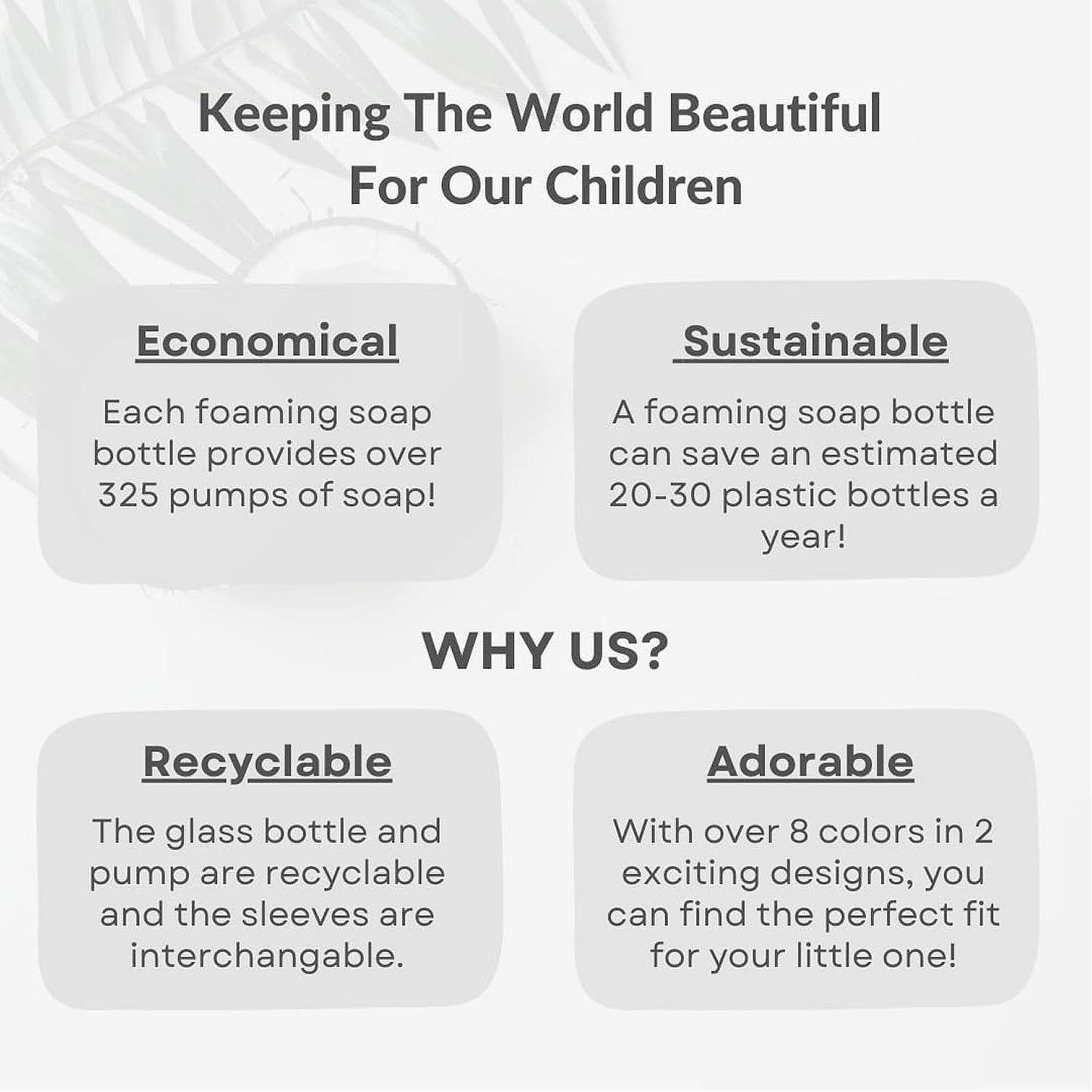 SoCal Suds & Company Glass Foaming Hand Soap Dispenser, Soft Grip Silicone Sleeve, Refillable Pump Bottle for Kids, Baby Wash & Shampoo, Ideal for Home Use, Light Pink 8oz