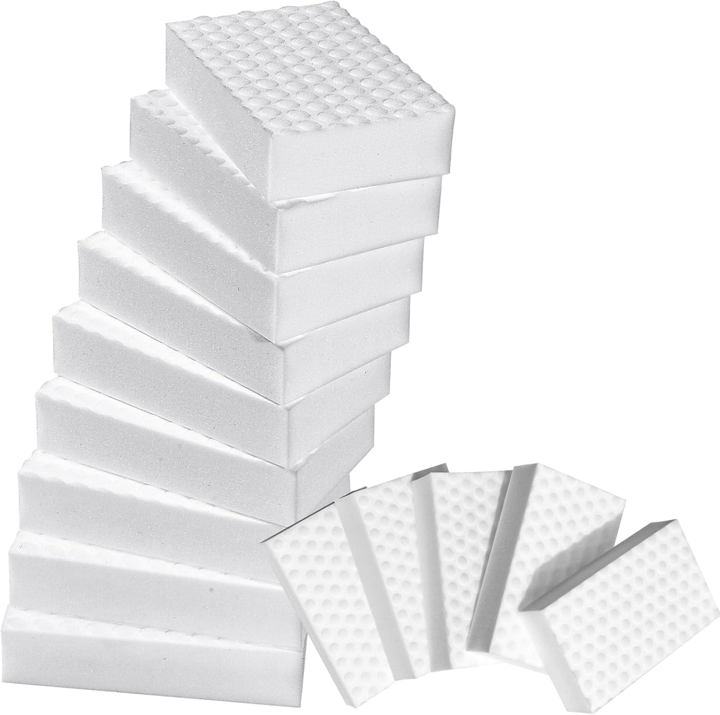 2X Density Magic Sponge Eraser,Multi-Functional Household Cleaning Kitchen Dish Sponge for Furniture,Extra Thick and Long Lasting Melamine Cleaning Sponges for Bathroom,Floor, Wall Cleaner (10)