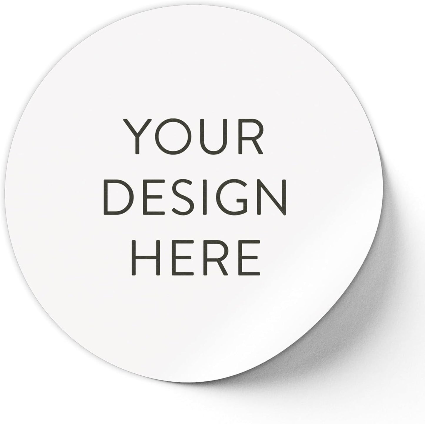 5-1000 Custom Vinyl Stickers - Upload Your own Image, Text, Design, Logo - Personalized Logo Labels for Handmade, Packaging, Bottle, Jars, Candle, Brand Stickers (White, 2x2)