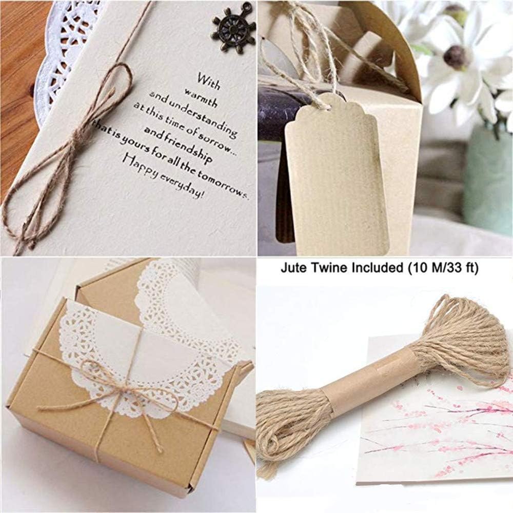 50PCS Small Wooden Clothespins for Pictures with Jute Twine Miniature Clothes Pins for Crafts Decor Drying Clothing Peg Natural Wood Shirt Clips