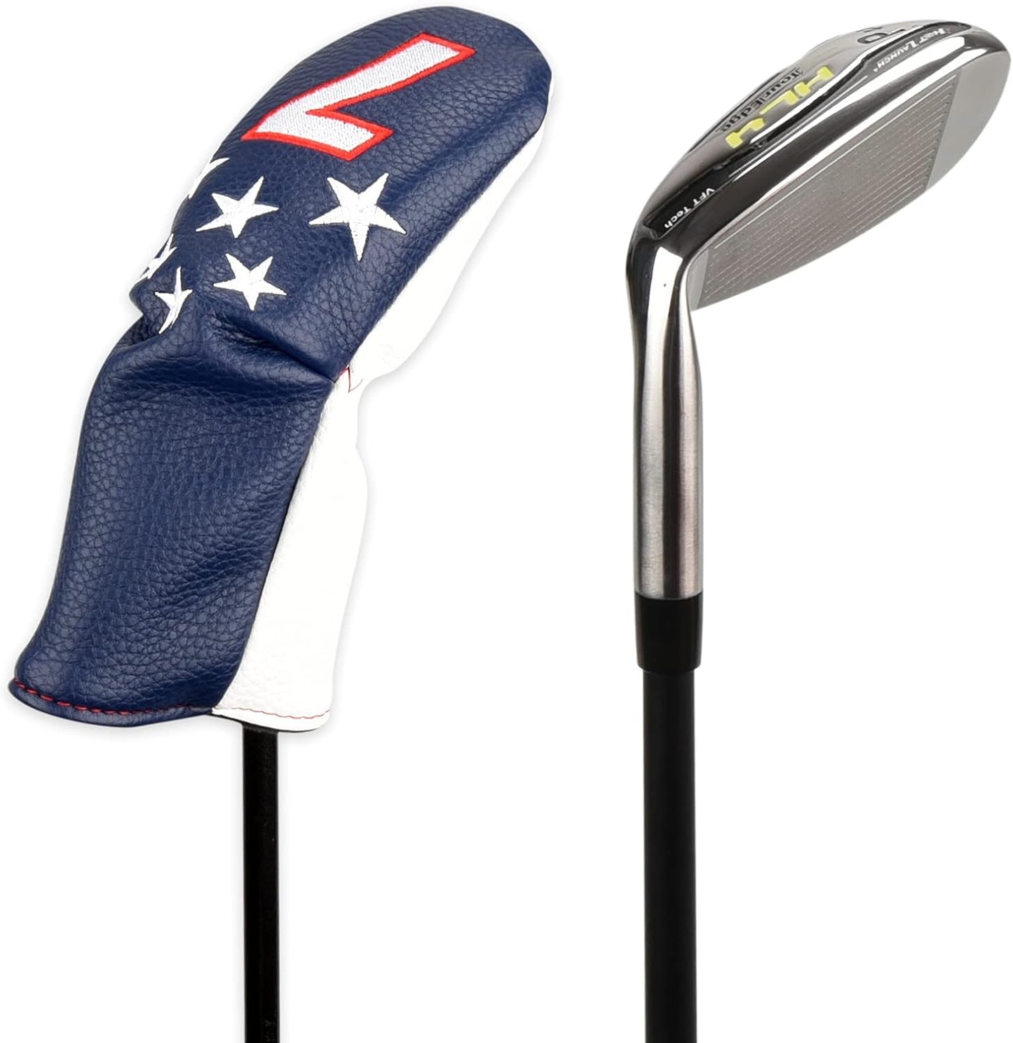 Blue and White Stars Hybrid Iron Head Covers