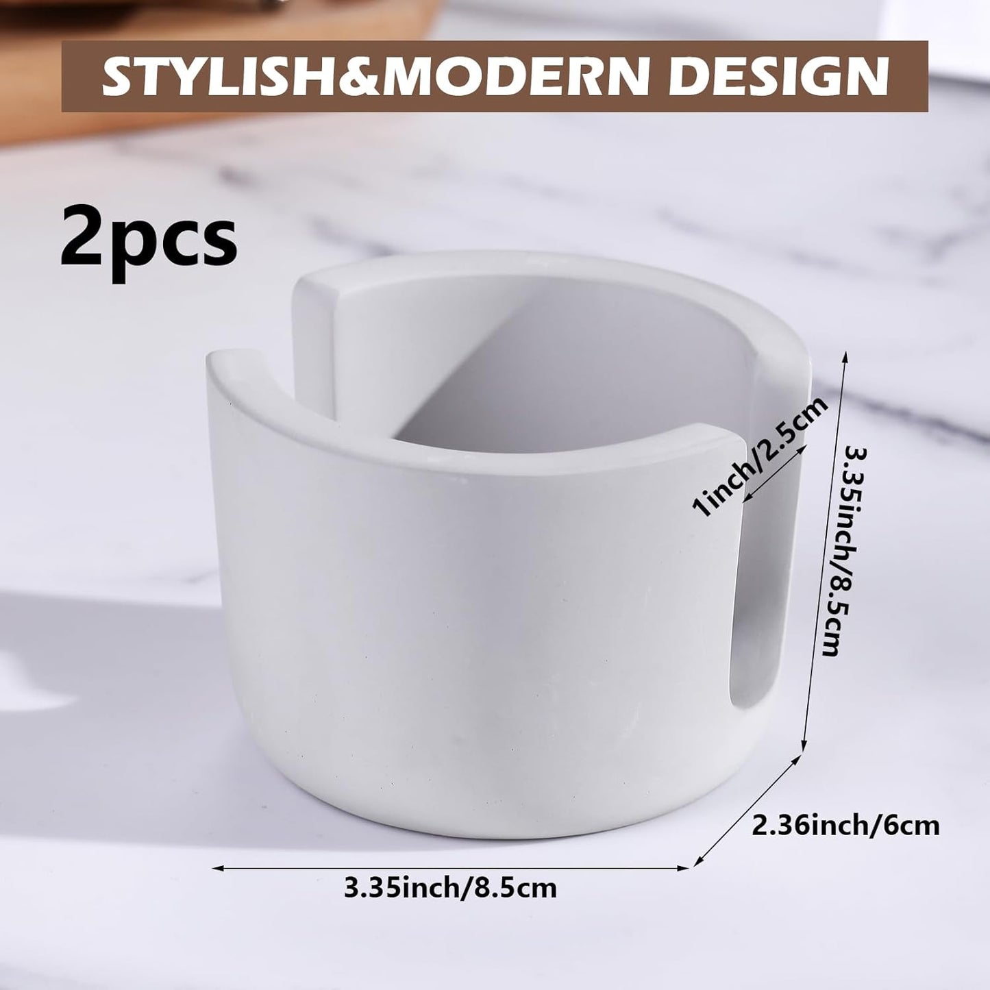 Geelin 2 Pack Diatomite Stone Sponge Holder for Kitchen Sink Absorbent Sponge Drying Rack Dish Organizer Kitchen Accessories Sink Tray(Grey)