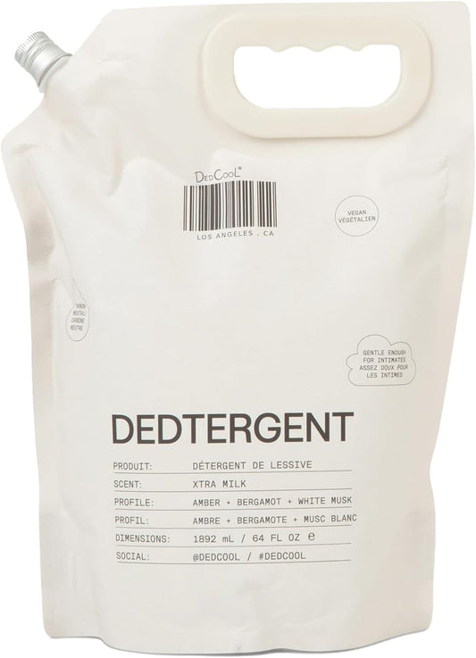 DedCool Liquid Laundry Dedtergent | Xtra Milk | Luxurious Fragrance Detergent | Removes Stains | Infused with Natural Essential Oils | Non-Toxic | 120 Washes | 64 fl oz